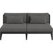 Ibiza Charcoal / Gracebay Grey Outdoor Sofa, 2 Seater